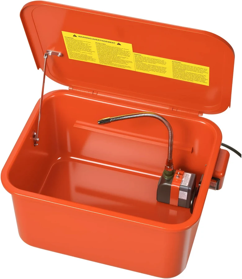 Kffkff 5-Gallon Parts Washer 3.5-Gallon Solvent Capacity 0.4-Gallon/Minute Pump Output