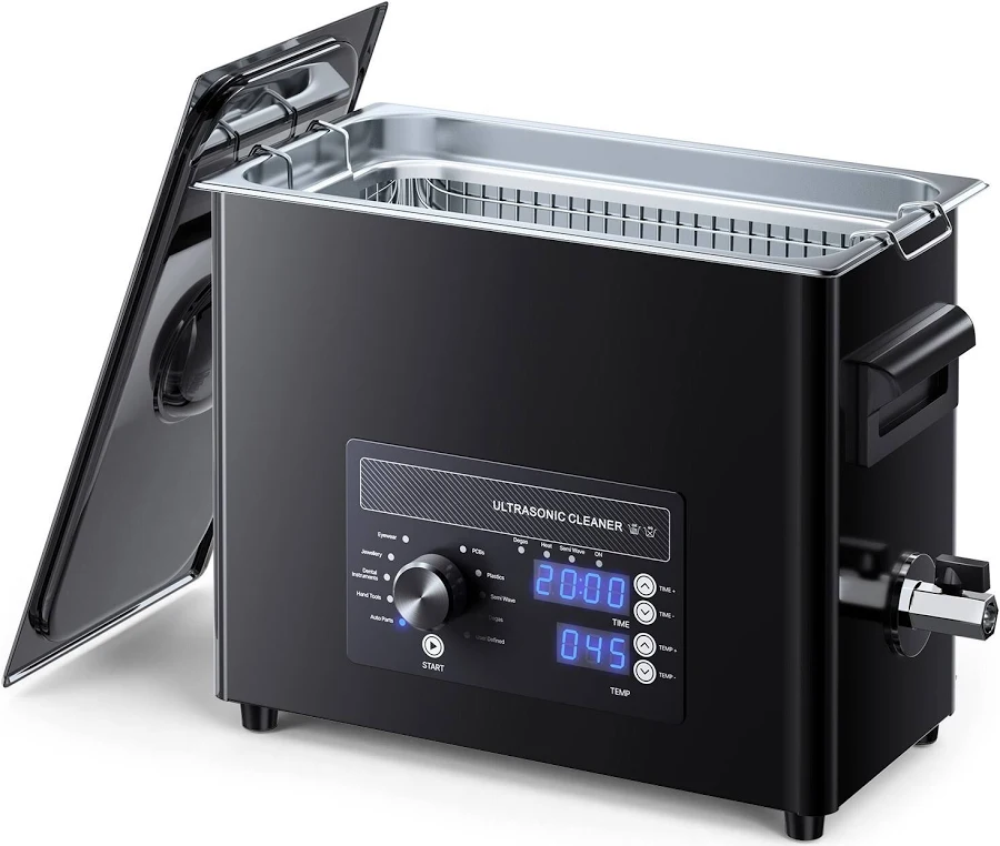 VEVOR 6L Ultrasonic Cleaner Professional Ultrasonic Cleaner Machine with Knob Control Stainless Steel Cleaning Machine with Basket and Cleaning Ball