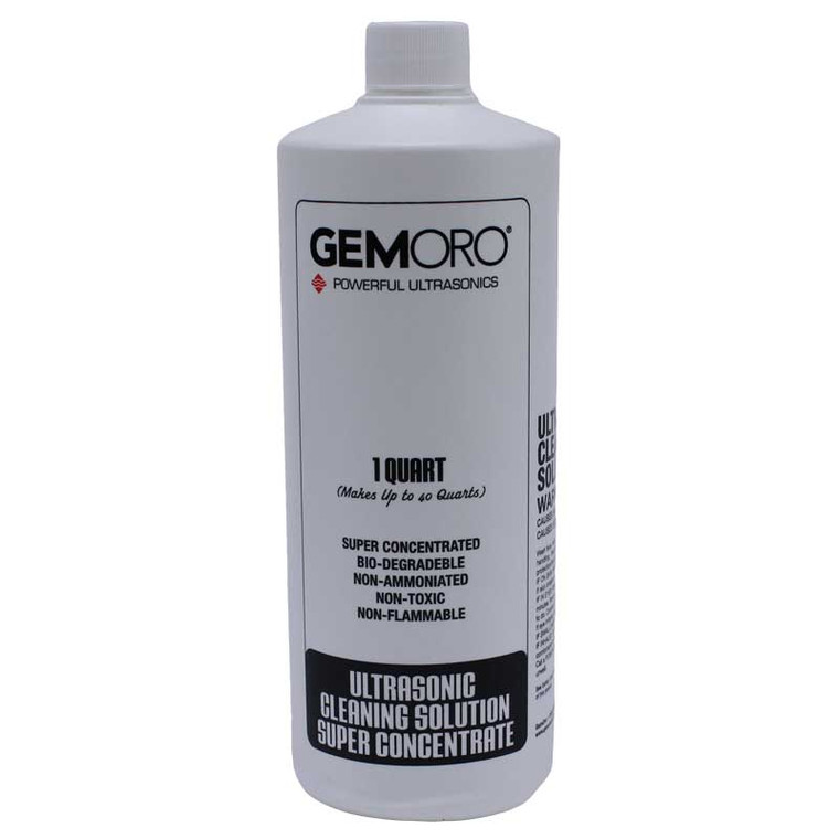 GemOro Super Concentrated Ultrasonic Cleaning Solution Quart Sized