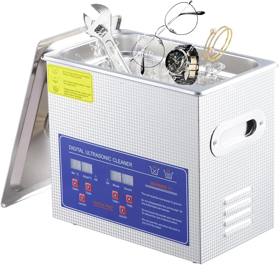 GAOMON 3.2L Commercial Ultrasonic Cleaner Professional 40kHz Cleaning Machine with Heater and Timer for Jewelry Watches Rings and Eyeglasses