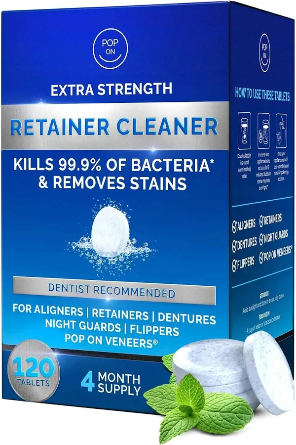 Pop On Smiles Retainer Cleaner Tablets