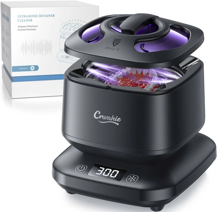 Ultrasonic Retainer Cleaner, Detachable 45khz Retainer Cleaner Machine