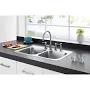 Kingston Brass Gourmetier Double Bowl Self-Rimming Kitchen Sink GKTD33226