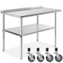 GRIDMANN 48 x 24 Inch NSF Stainless Steel Prep Table