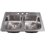 MSI 33 in. Overmount Drop-In Kitchen Sink