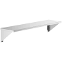 Lavex 6" x 24" Stainless Steel Wall-Mount Shelf