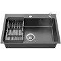 Commercial Countertop Single Bowl Stainless Steel Handmade Kitchen Sink