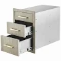 Garvee Heavy Duty Stainless Steel Triple Drawer Storage Cabinet