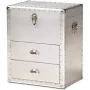 Baxton Studio Serge 2 Drawer Accent Storage Cabinet