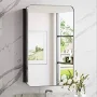 KEONJINN 20 in. W x 32 in. H Rectangular Stainless Steels Framed Recessed/Surface Mount Medicine Cabinet with Mirror