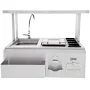 Lion 30-Inch Stainless Steel Built-In Bar Center with Top Shelf
