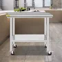 VEVOR Rolling Kitchen Prep Table