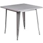 Flash Furniture Metal Indoor/Outdoor Square Table