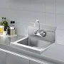 Bentism 17"x12.8" Commercial Stainless Steel Hand Washing Sink