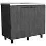 DEPOT E-SHOP Salento 2 Freestanding Utility Base Cabinet