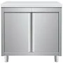 Stainless steel work cabinet, 80 x 60