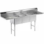 Sauber Select 3-Compartment Stainless Steel Sink PA1633