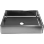 Eden Bath Rectangular Vessel Sink with Rim and Drain