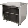 24" X 72" Stainless Steel Storage Dish Cabinet - Open Front