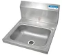 BK Resources Hand Sink Stainless Steel