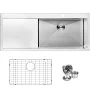 BAI 1232-48" Handmade Stainless Steel Kitchen Sink