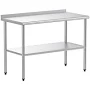 Outopee Stainless steel Steel Base with Stainless steel Metal Top Prep Table ( 24-in x 48-in x 36-in ) | LO1G47000331