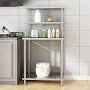 12*36in Heavy Duty Stainless Steel Double Overshelf 2-Tier Adjustable Shelf with Bracket