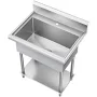 KRAUS 32” 18-Gauge Single Bowl Commercial Style Laundry Utility Sink