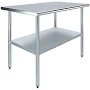 AmGood 30 in. x 48 in. Stainless Steel Table