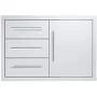 Sunstone Texan 30" Stainless Steel 3-Drawer Door and Drawer Combo Unit