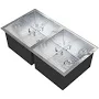 Novatto Zero Radius Double Bowl Kitchen Sink NKSS-DBART02