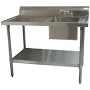 BK Resources BKMPT-3048G-R 48" Work Table with Prep Sink