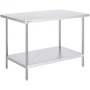 VEVOR Stainless Steel Work Prep Table Commercial Food Prep Table