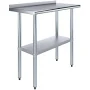 AMGOOD 18 in. x 36 in. Stainless Steel Kitchen Utility Table
