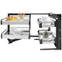 Blind Corner Cabinet, 15 Inch Right Opening Pull Out Basket, Stainless Steel and Iron Corner Cabinet Organizer, 115 Wide Opening, Holds up to 17.6 lbs