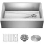Kraus Standart PRO Apron Front Farmhouse 16 Gauge Bowl Stainless Steel Kitchen Sink Kraus