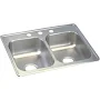 Elkay Dayton 25 in. 4-Hole Double Bowl Drop-In Kitchen Sink