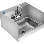 17" X 15" 304 Stainless Steel Wall Mounted Hand Sink NSF Certified Durable & Easy To Install LIYU