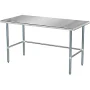 ROVSUN 60" x 24" Open Base Stainless Steel Work Table