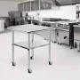 GRIDMANN 30 x 24 Inch Stainless Steel Prep Table