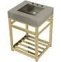 Kingston Brass Kingston Commercial 25 Inch Stainless Steel Console Sink with Steel Base