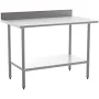 Carnegy Avenue 48 in. Kitchen Prep Table with Shelf