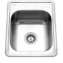 HOUZER Glowtone ADA Compliant 3-Hole Bar/Prep Sink A1722-7BS-1