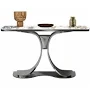 Modern Rectangular Stainless Steel Console Table