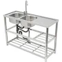 DENFER WFJ989 Free Standing Commercial Kitchen Sink