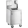 Regency Space Saver Single Bowl Hot and Cold Portable Hand Sink Cart