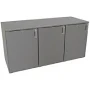 Glastender, Inc. LPDS60 60 Inch Low Profile Back Bar Cabinet Non Refrigerated | Stationary | Stainless Steel | Commercial Restaurant Supply