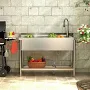 Stainless Steel Utility Sink 47x37 inch