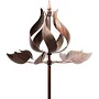 Cyan Oasis Copper Tulip Wind Spinner