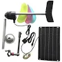 Baoblaze DIY Small Wind Generator Kit Backup Wind Power Supply 5V 50W Automatic Lighting